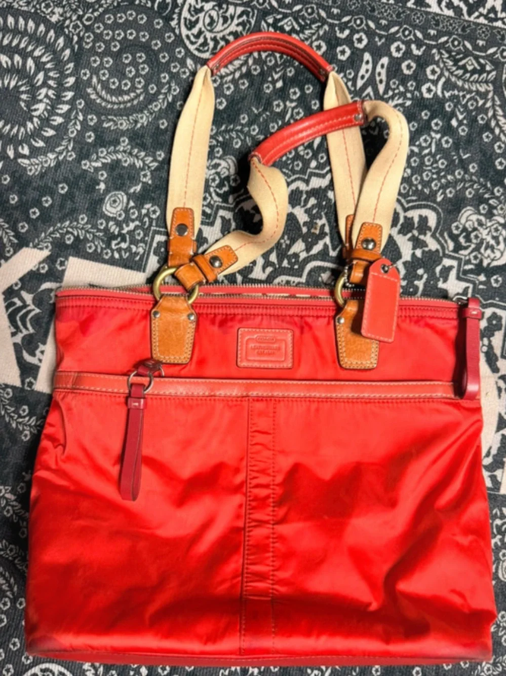 Coach bold red